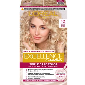 L'Oréal Paris Excellence Crème permanent hårfarge 10 Extra Light Blond