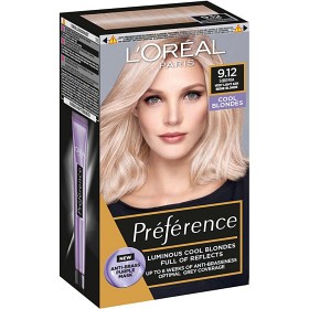 L'Oréal Paris Préférence Cool Blondes permanent hårfarge 9.12