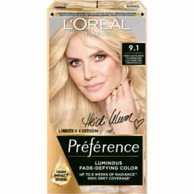 L'Oréal Paris Préférence Permanent Hårfarge for normalt hår 9.1 Viking Ash Blonde 1 pc