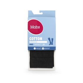 Mabs Cotton Knee Black Medium