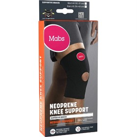 Mabs Neopren Knebandage Svart S/M