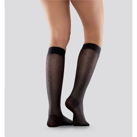 Mabs Nylon Knee Black Dotted Small