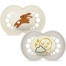 MAM Original Day&Night Smokk 6-16m Neutral 2-pack