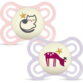 MAM Perfect Night Silk 0-6 m 2-pack Pink