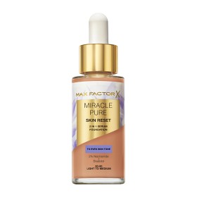 Max Factor Miracle Pure Skin Reset 2 In 1 Serum Foundation Light To Medium 30 ml