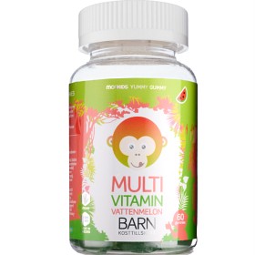 Monkids Multivitamin Barn Vannmelon 60 st