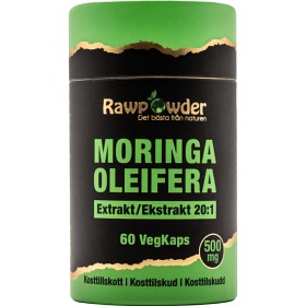 Rawpowder Moringa Ekstrakt 20:1 500 mg, 60 VegKaps