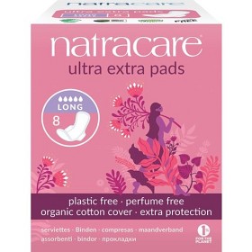 Natracare Bind Ultra Extra Long med vinger 8 stk-image
