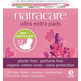 Natracare Bind Ultra Extra Normal med vinger 12 st-image