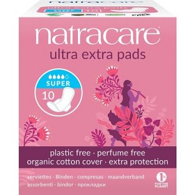 Natracare Bind Ultra Extra Super med vinger 10 stk-image