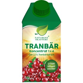 Naturens Skafferi Tranebær konsentrat 500 ml