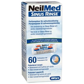 NeilMed Sinus Rinse refill 60 saltposer