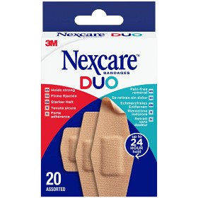 Nexcare DUO plaster blandede størrelser 20 stk