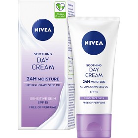 NIVEA Dagkrem Soothing Day Cream SPF15, 50 ml