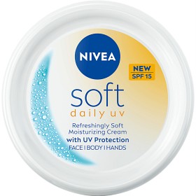 NIVEA Soft Daily UV SPF15 hudkrem 100 ml