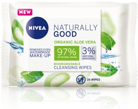 NIVEA Ansiktsservietter Naturally Good Cleansing Wipes 25 st