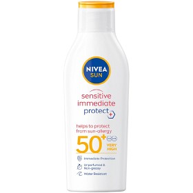 NIVEA SUN Solkrem Sensitive Immediate Protect -Allergy Lotion SPF50+ 200 ml