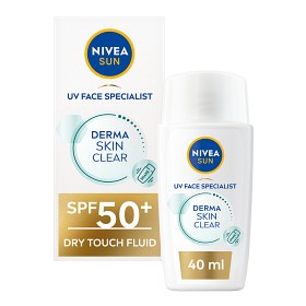 NIVEA SUN Solkrem ansikt UV Face Specialist Derma Skin Clear SPF 50+ 40 ml
