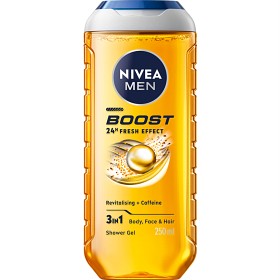 NIVEA MEN Dusjsåpe Boost Shower Gel 250 ml