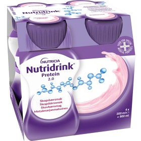 Nutridrink Protein 2.0 Skogsbærsmak 4 x 200 ml