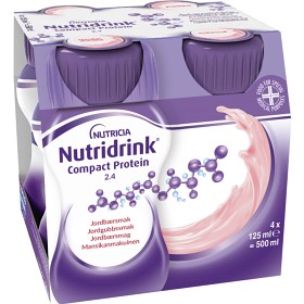 Nutridrink Compact Protein Jordbær 4 x 125 ml