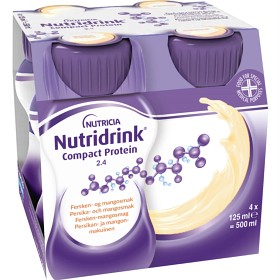 Nutridrink Compact Protein Fersken-Mangossmak 4 x 125 ml