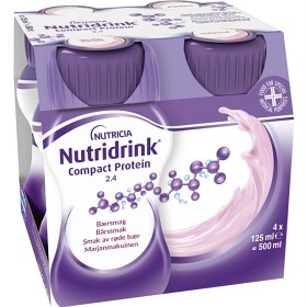 Nutridrink Compact Protein Rødebær 4 x 125 ml