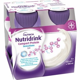 Nutridrink Compact Protein Sensations, forfriskende kokosmak 4 x 125 ml