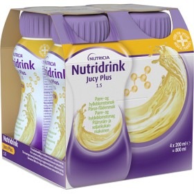 Nutridrink Jucy Plus Pære Hyllebær 4x200 ml