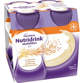 Nutridrink MultiFibre Vanilje 4 x 200 ml