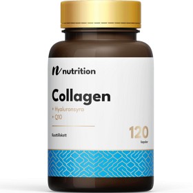 Nuts Fabriken Collagen + Hyaluronsyre + Q10, 120 kapsler