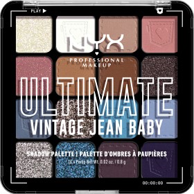 NYX Professional Makeup Ultimate Color Palette 16-Pan Vintage Jean Baby 01W-image