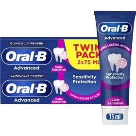 Oral-B Advanced Sensitivity Protection Calm Sensation tannkrem 2 x 75 ml