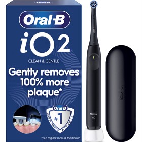 Oral-B iO 2 Eltannbørste Night Black, med reiseetui-image