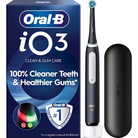 Oral-B iO 3 Svart eltannbørste, med reiseetui-image