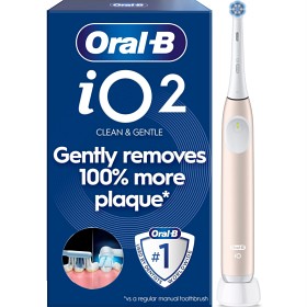 Oral-B iO2 Elektrisk tannbørste, Rosa 1 tannborsthode-image