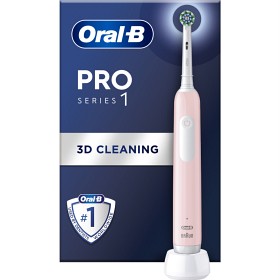 Oral-B Pro Series 1 Rosa elektrisk tannbørste, 2 tannbørstehoder-image