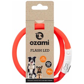 Ozami Flash Led hundhalsbånd rød 70 cm