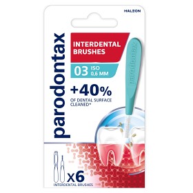 Parodontax Mellomromsbørste 0,6 mm 6-pack