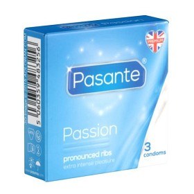 Pasante kondom Passion Ribbed 3-pack-image
