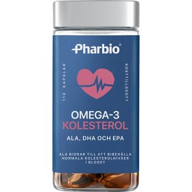 Pharbio Omega-3 Kolesterol 110 kapsler