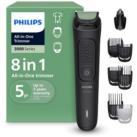 Philips All-in-One Trimmer 3000 Series, 8-i-1 trimmer trådløs