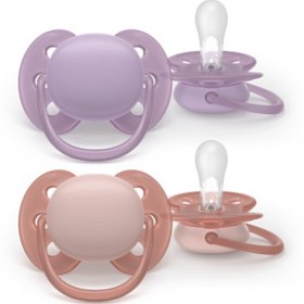 Philips Avent Ultra Soft smokk, 6–18 m, 2-pack, lilla og rosa