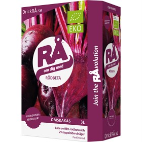 RÅ Rødbete Bag-in-Box økologisk 3 liter