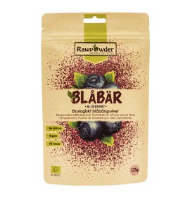 Rawpowder Blåbærpulver 125 g