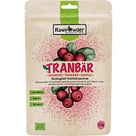 Rawpowder Tyttebærpulver 125 g