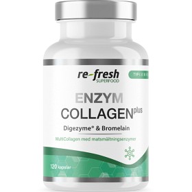 Refresh Superfood Enzym Collagen Plus 120 kapsler