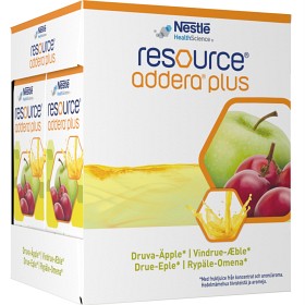 Resource Addera Plus Drue-Eple, drikklferdig kosttilskudd 4 x 200 ml