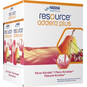 Resource Addera Plus Pære-Kirsebær, drikkklar kosttilskudd 4 x 200 ml