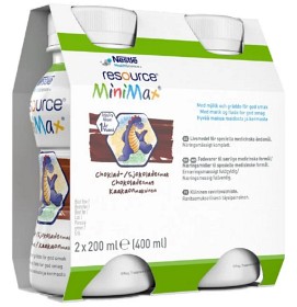 Resource MiniMax, drikkeferdig kosttilskudd, sjokolade 2 x 200 ml
